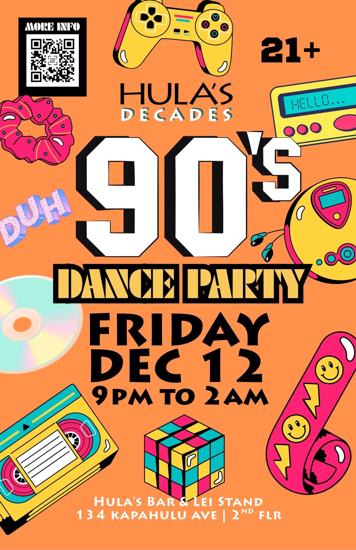 Decades: 90! Flyer