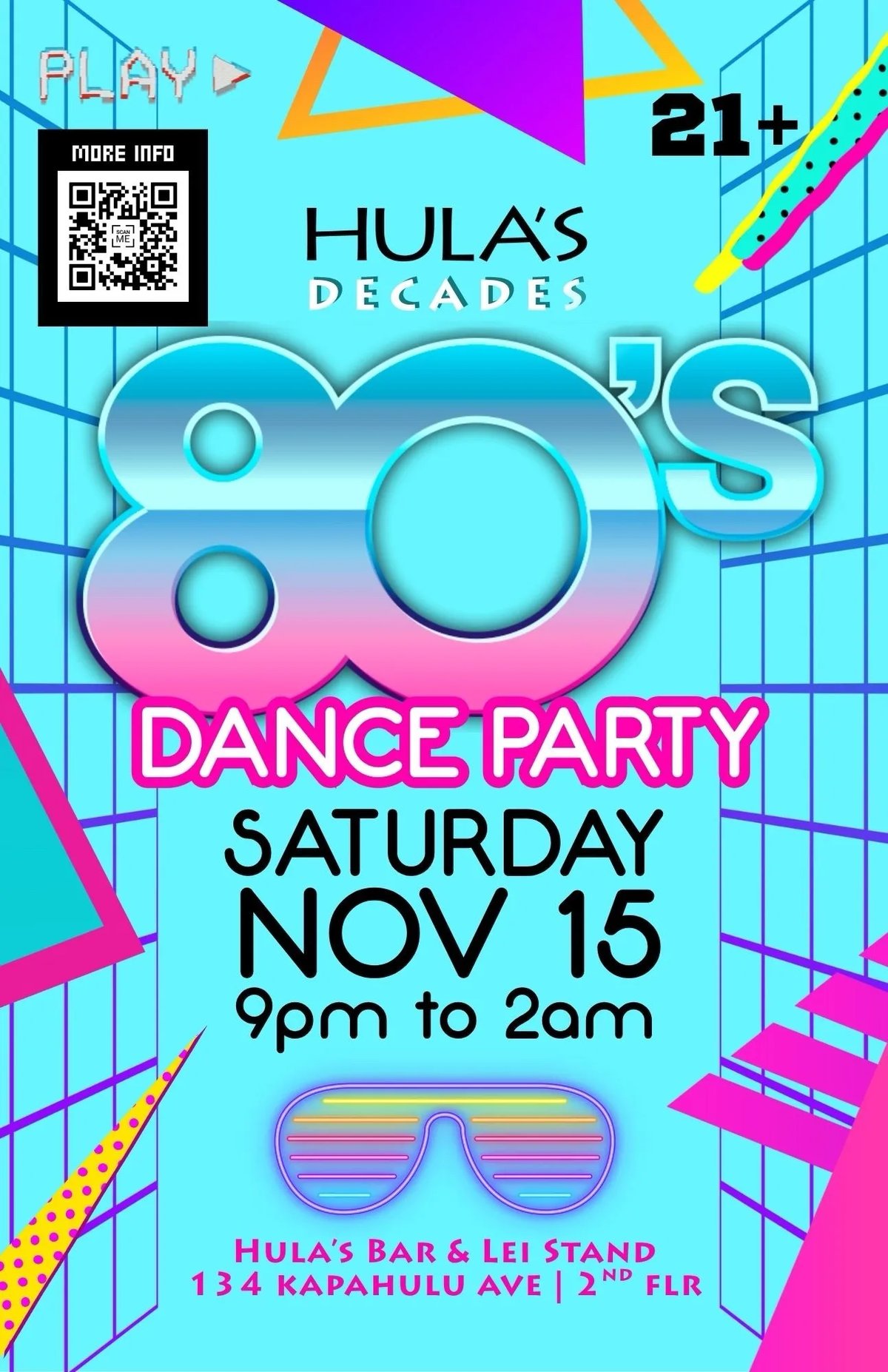 Decades: 80s! Flyer